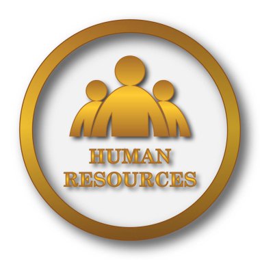 İnsan kaynakları simgesi. Beyaz arka plan üzerinde Internet düğmesi