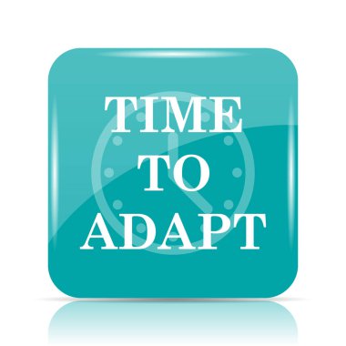 Simge uyum için zaman. Beyaz arka plan üzerinde Internet düğmesi