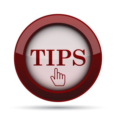 İpuçları simgesi. Beyaz arka plan üzerinde Internet düğmesi.