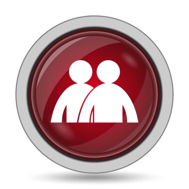 Forum simgesi. Beyaz arka plan üzerinde Internet düğmesi