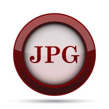 Jpg simgesi. Beyaz arka plan üzerinde Internet düğmesi.