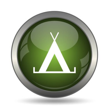 Çadır simgesi. Beyaz arka plan üzerinde Internet düğmesi.