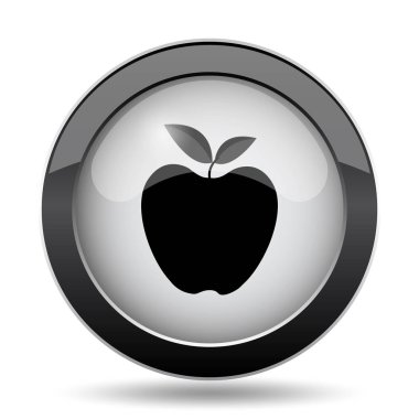 Elma simgesi. Beyaz arka plan üzerinde Internet düğmesi