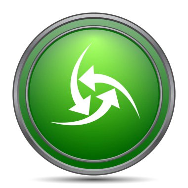 Simge değiştir. Beyaz arka plan üzerinde Internet düğmesi