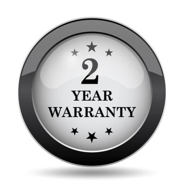 2 yıl garanti simgesi. Beyaz arka plan üzerinde Internet düğmesi