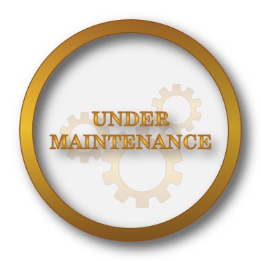 Bakım simgenin altında. Beyaz arka plan üzerinde Internet düğmesi