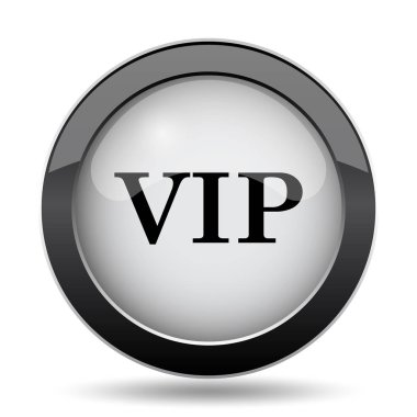VIP simgesi. Beyaz arka plan üzerinde Internet düğmesi