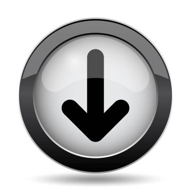 Ok simgesi. Beyaz arka plan üzerinde Internet düğmesi