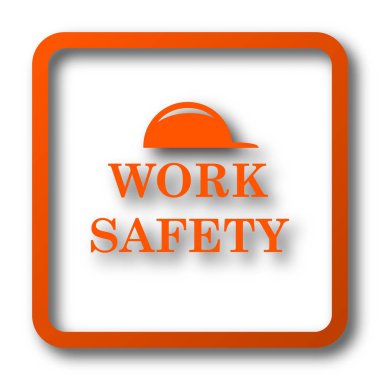 İş güvenlik simgesi. Beyaz arka plan üzerinde Internet düğmesi