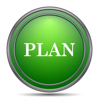 Planı simgesi. Beyaz arka plan üzerinde Internet düğmesi