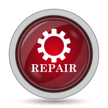 Onarım simgesi. Beyaz arka plan üzerinde Internet düğmesi