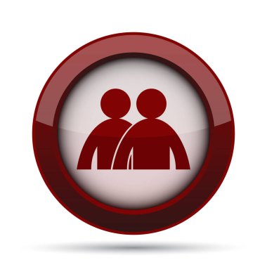 Forum simgesi. Beyaz arka plan üzerinde Internet düğmesi.