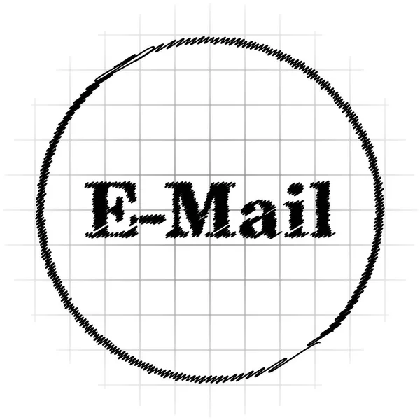 Mail Icon Internet Button White Background — Stock Photo, Image