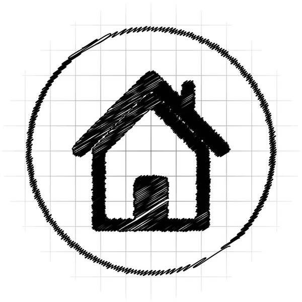 Home icon. Internet button on white background