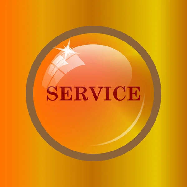 Значок Сервиса Кнопка Интернет Цветном Фоне — стоковое фото