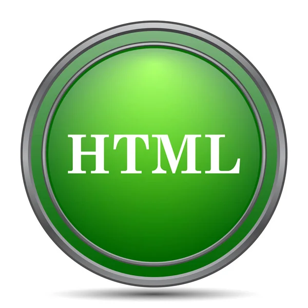 Html Icon Internet Button White Background — Stock Photo, Image