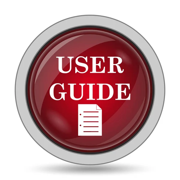 User guide icon. Internet button on white background