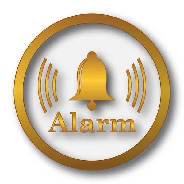 Alarm Icon Internet Button White Background — Stock Photo, Image
