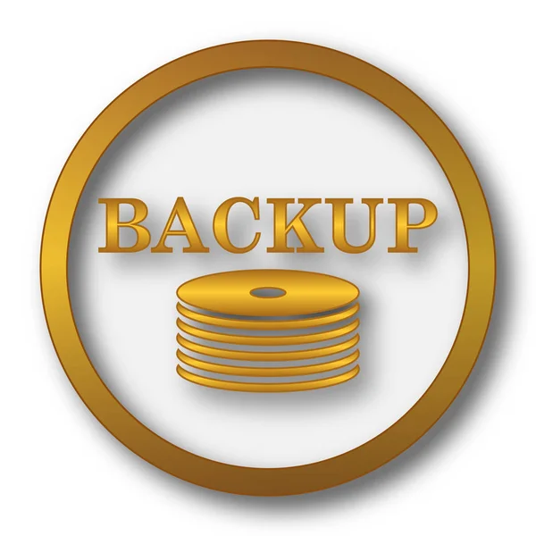 Back-up icon. Internet button on white background