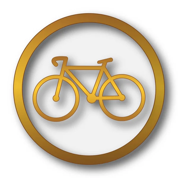 Bicycle Icon Internet Button White Background — Stock Photo, Image