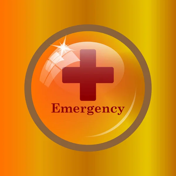 Emergency Icon Internet Button Colored Background — Stock Photo, Image