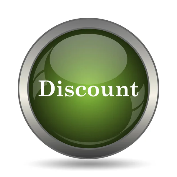 Discount Icon Internet Button White Background — Stock Photo, Image