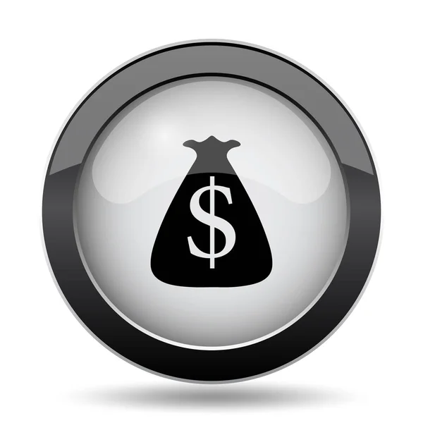 Dollar Sack Icon Internet Button White Background — Stock Photo, Image