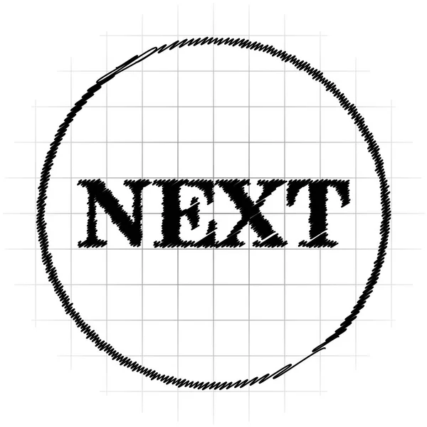 Next Icon Internet Button White Background — Stock Photo, Image