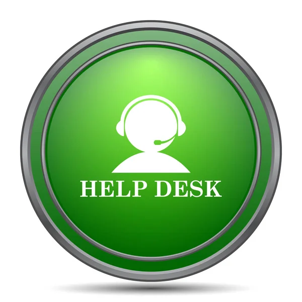 Helpdesk Icon Internet Button White Background — Stock Photo, Image