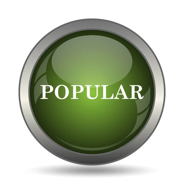 Ícone Popular Botão Internet Fundo Branco — Fotografia de Stock