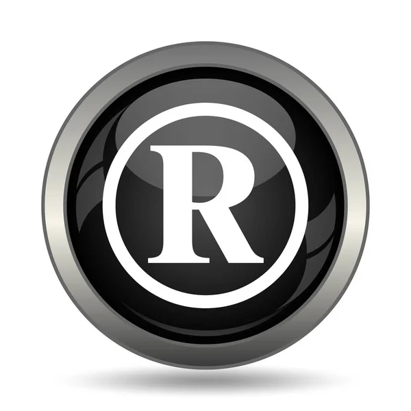 Registered Mark Icon Internet Button White Background — Stock Photo, Image
