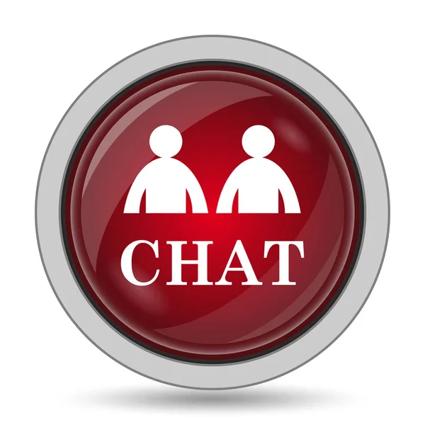 Chat Icon Internet Button White Background — Stock Photo, Image