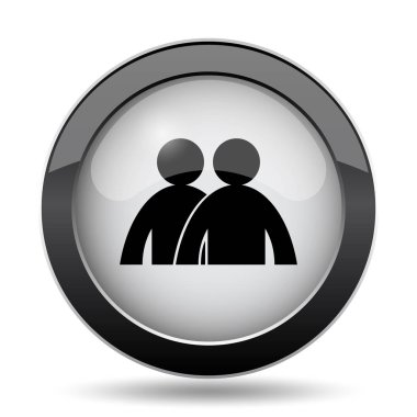 Forum simgesi. Beyaz arka plan üzerinde Internet düğmesi
