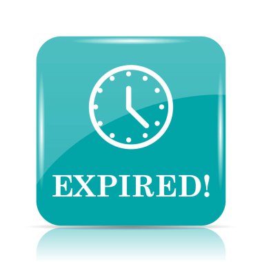 Süresi dolan simgesi. Beyaz arka plan üzerinde Internet düğmesi