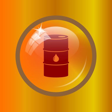 Petrol varil simgesi. Renkli arka plan üzerinde Internet düğmesi.