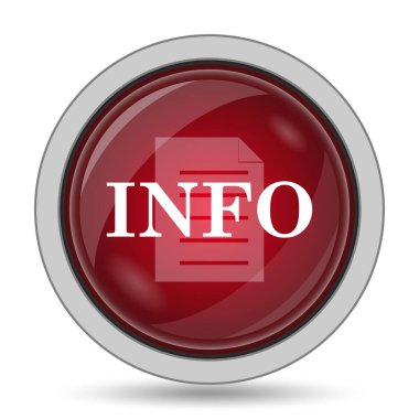 bilgi simgesi. Beyaz arka plan üzerinde Internet düğmesi