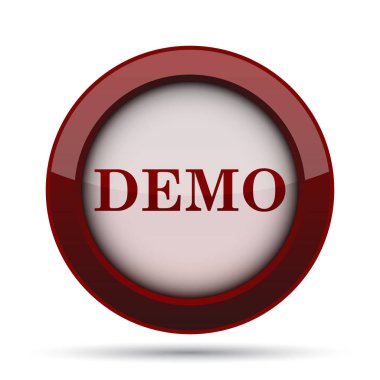 Demo simgesi. Beyaz arka plan üzerinde Internet düğmesi.