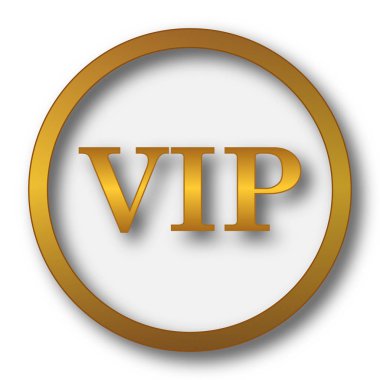 VIP simgesi. Beyaz arka plan üzerinde Internet düğmesi