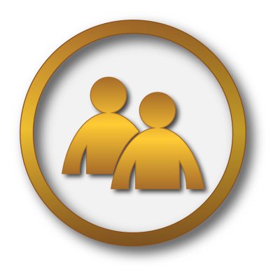 Danışmanlık simgesi. Beyaz arka plan üzerinde Internet düğmesi