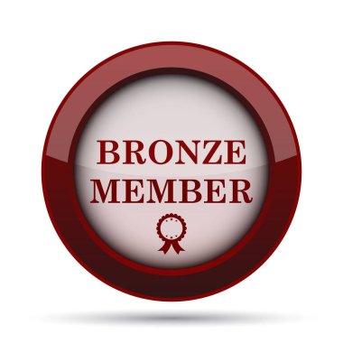 Bronz üye simgesi. Beyaz arka plan üzerinde Internet düğmesi.