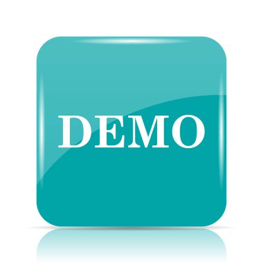 Demo simgesi. Beyaz arka plan üzerinde Internet düğmesi