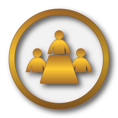 Toplantı odası simgesi. Beyaz arka plan üzerinde Internet düğmesi