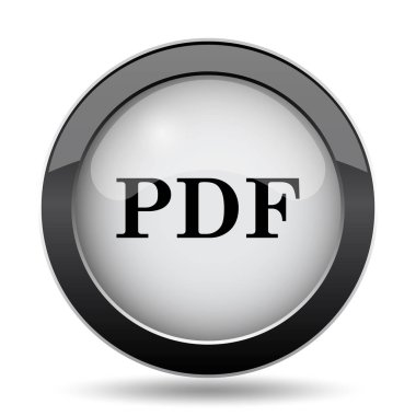 PDF simgesi. Beyaz arka plan üzerinde Internet düğmesi