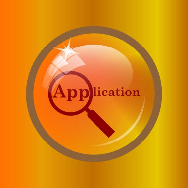 Uygulama simgesi. Renkli arka plan üzerinde Internet düğmesi.