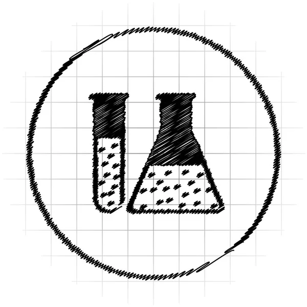 化学集图标 白色背景上的互联网按钮 — 图库照片
