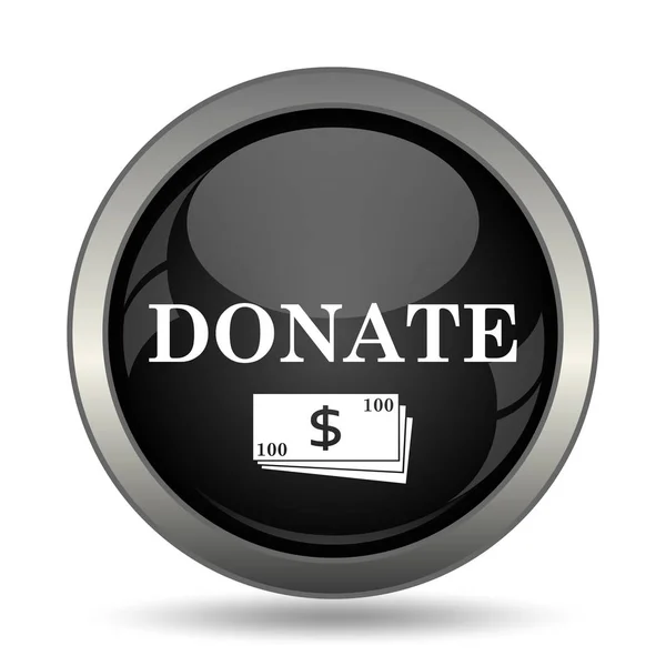Donar Icono Botón Internet Sobre Fondo Blanco —  Fotos de Stock