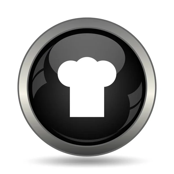 Chef Icon Internet Button White Background — Stock Photo, Image
