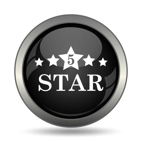 5 gwiazda ikona — Zdjęcie stockowe