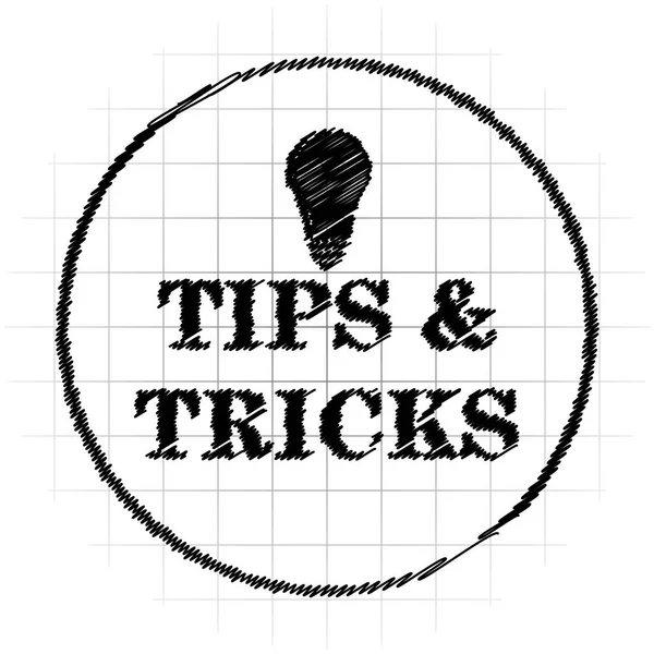 Tips Tricks Icon Internet Button White Background — Stock Photo, Image