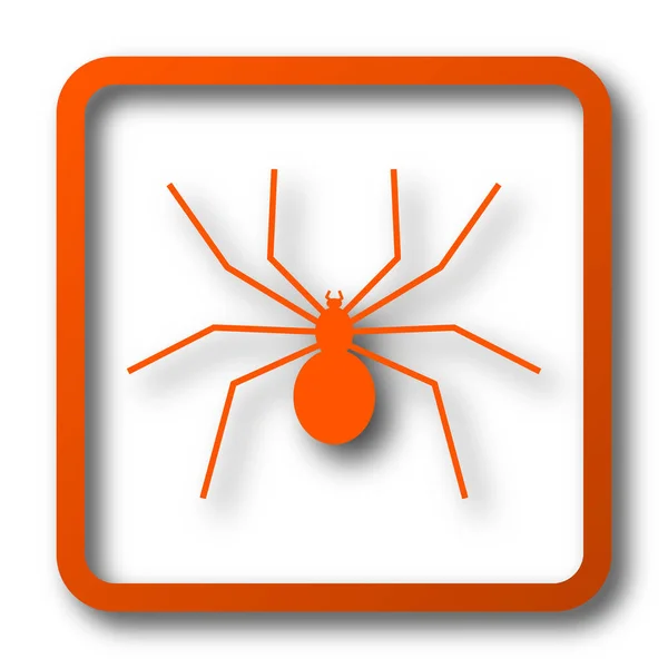 Icono Araña Botón Internet Sobre Fondo Blanco —  Fotos de Stock